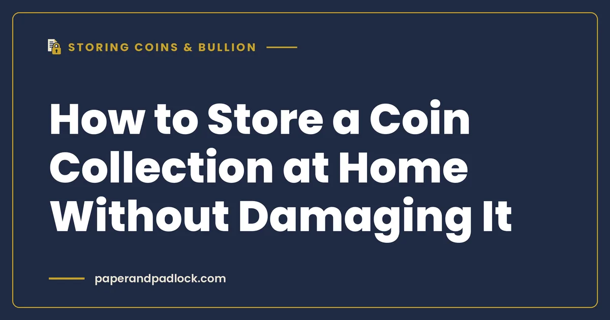 How to Store a Coin Collection at Home Without Damaging It