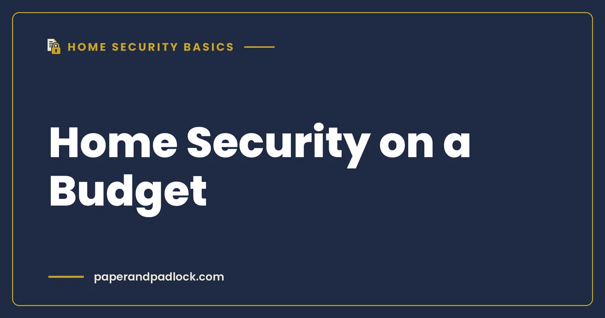 Home Security on a Budget: Doors, Strike Plates, and Locks That Actually Hold