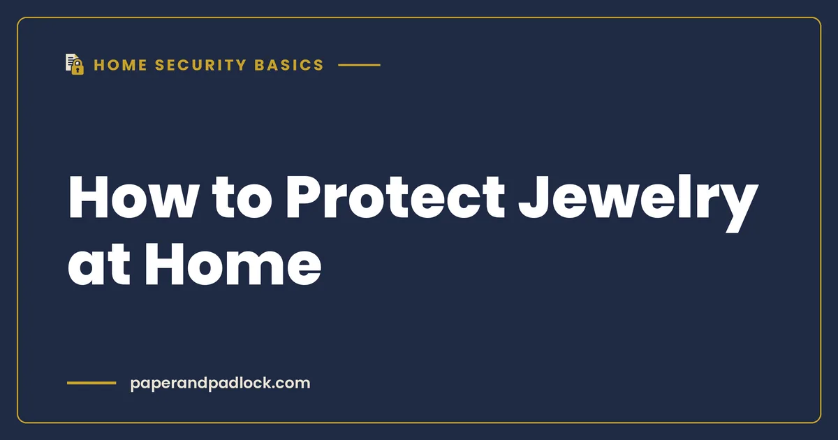 How to Protect Jewelry at Home: Storage, Safes, Insurance Gaps, and Travel