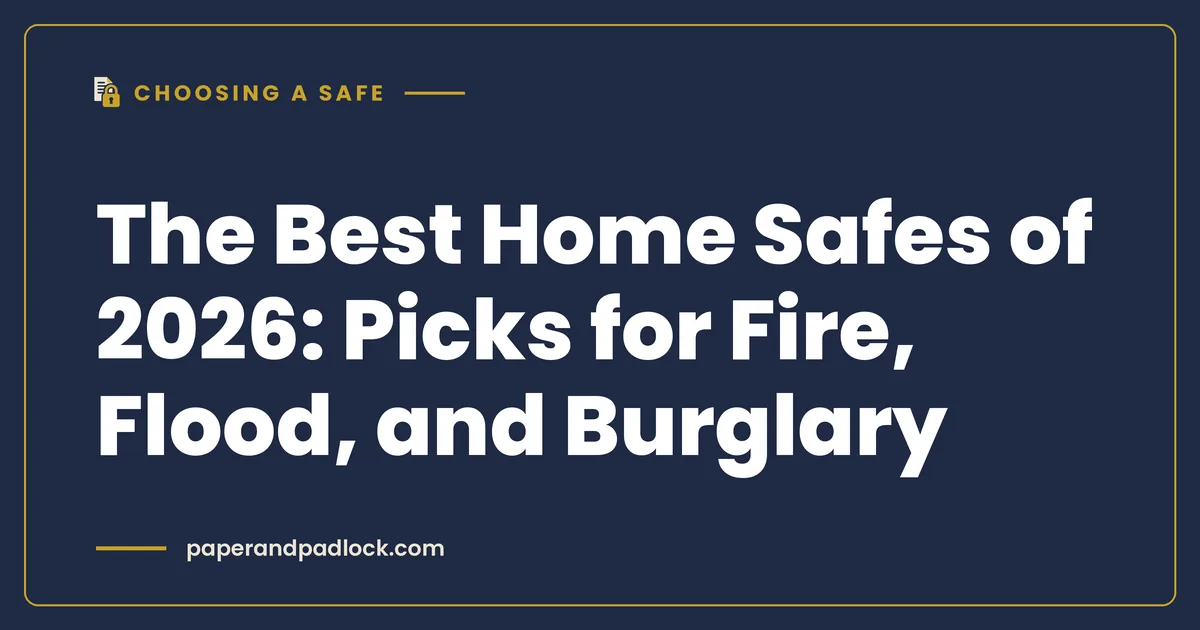 The Best Home Safes of 2026: Picks for Fire, Flood, and Burglary