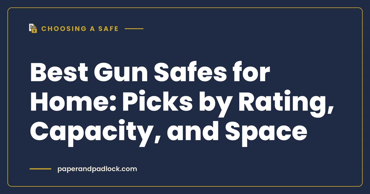Best Gun Safes for Home: Picks by Rating, Capacity, and Space